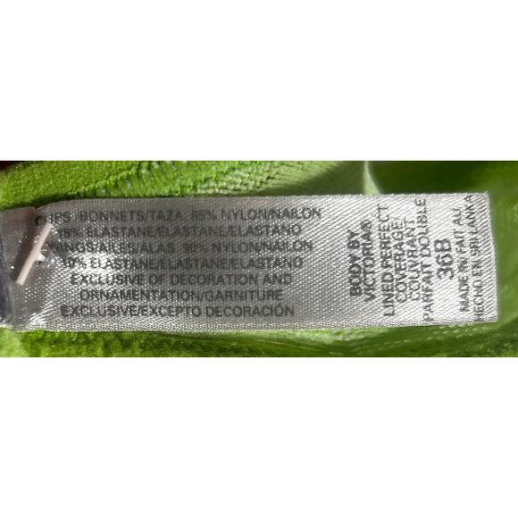 VICTORIA'S SECRET Body by Victoria Green Lined Perfect Coverage Bra Womens 36B - Picture 6 of 7